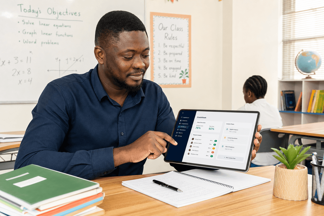 Lessons, gradebook, CBT, and study mode